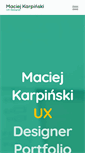Mobile Screenshot of maciejkarpinski.com